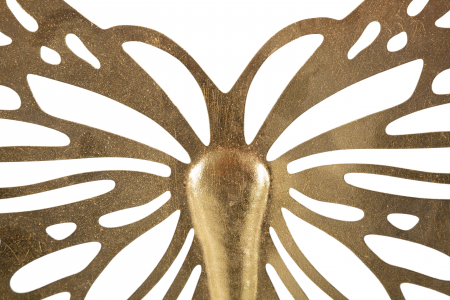 Decoratiune de perete Butterflies, Fier, Auriu, 35x43x2 cm [1]