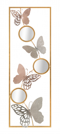 Decoratiune de perete Buttry -A-, Fier, Multicolor, 90x31x2 cm [4]