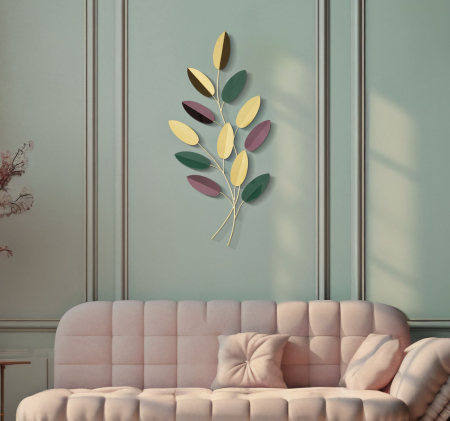 Decoratiune de perete colorat 31x1,9x61 cm [4]