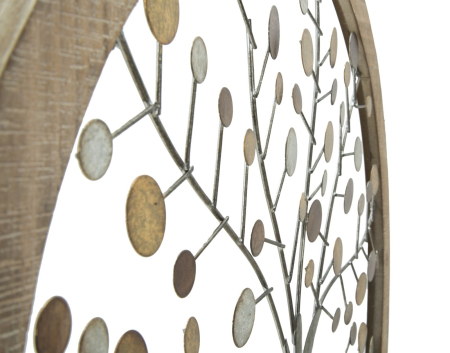 Decoratiune de perete cu oglinda Arborele Vietii, 59x1,80 cm [5]