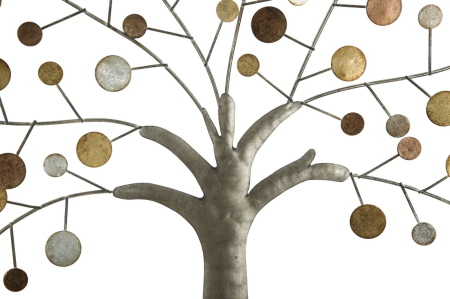 Decoratiune de perete cu oglinda Arborele Vietii, 59x1,80 cm [4]