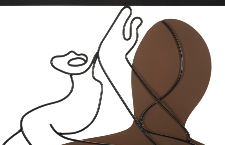 Decoratiune de perete cuplu cm 60x1,3x80 [1]