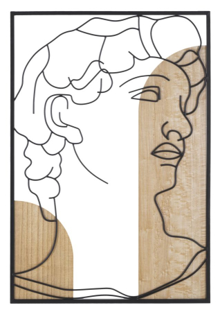 SALE % - Decoratiune de perete David -b- cm 55x2x80