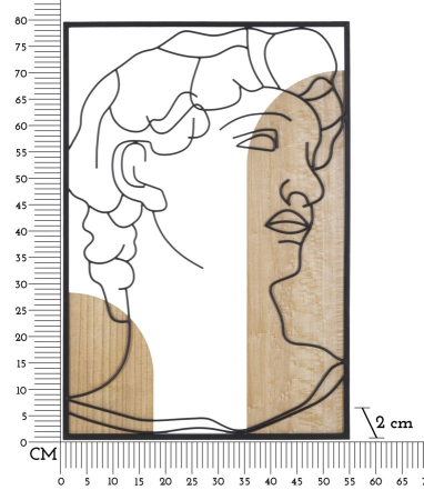 Decoratiune de perete David -b- cm 55x2x80 [5]