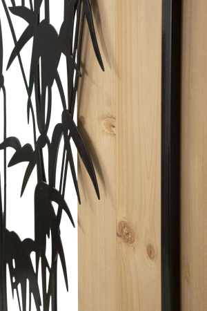 Decoratiune de perete din bambus 58x2x80 cm [3]