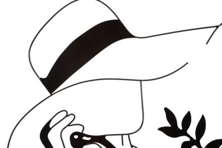 Decoratiune de perete Elegant -B-, Fier, Negru, 80x60x1 cm [7]