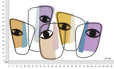 Decoratiune de perete Eyes -a- 120x2x72 cm [5]