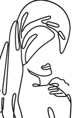 Decoratiune de perete femeie cm 40x1,3x70 [1]