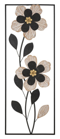 SALE % -  Decoratiune de perete, Fier/Lemn Divaker -A- 27X2,5X70 cm
