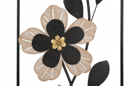 Decoratiune de perete, Fier/Lemn Divaker -B-27X2,5X70 cm [1]