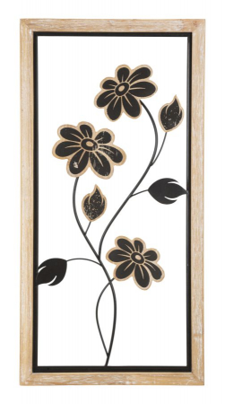 Decoratiuni - Decoratiune de perete, Fier/Lemn Girish -A- 30X2,5X60 cm