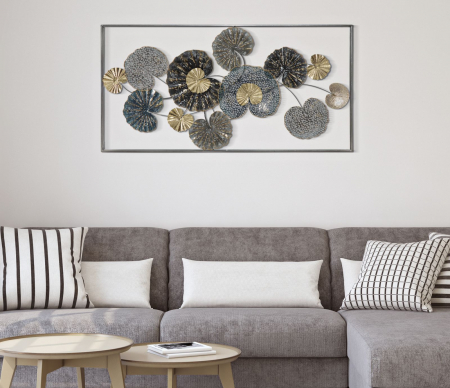 Decoratiuni de perete - Decoratiune de perete , fier, multicolor, 134.5X8X68.5 cm