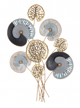 Decoratiune de perete Gloth -C-, Fier, Multicolor, 102x70x5,5 cm [4]