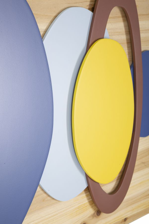 Decoratiune de perete in culoarea lemnului 80x2,5x50 cm [1]