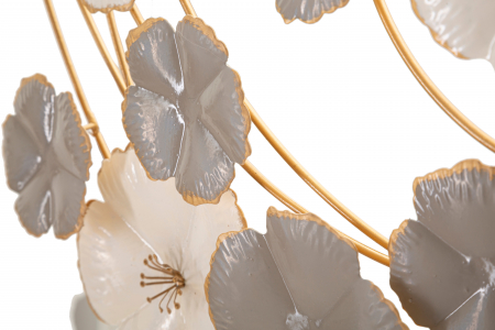 Decoratiune de perete Lotly, Fier, Multicolor, 67.9x63.5x5 cm [1]