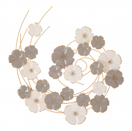 Decoratiune de perete Lotly, Fier, Multicolor, 67.9x63.5x5 cm [4]