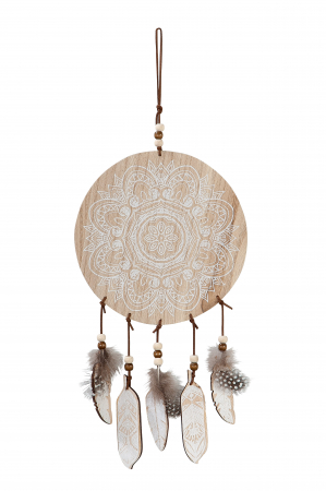 Ghirlanda, Decoratiune de perete Mandala, MDF, Maro, 20x50 cm [1]