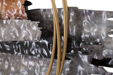 Decoratiune de perete, Metal, Art 144,8X8,3X64,1 cm [3]