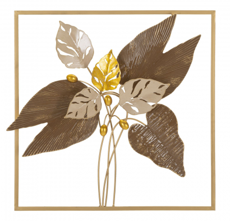 SALE % -  Decoratiune de perete, Metal,  Browy 50,2X5,1X50,2 cm