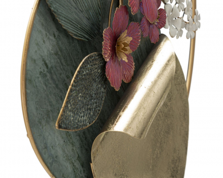  Decoratiune de perete, Metal,  Gard 67X8X74 cm [2]