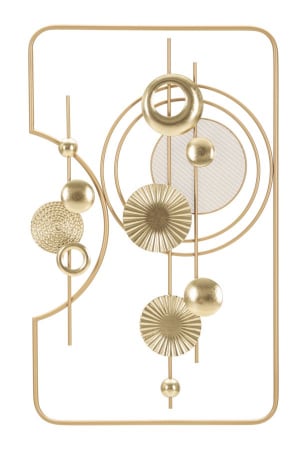 IN STOC -  Decoratiune de perete, Metal,  Goldy 49,5X3,8X80 cm