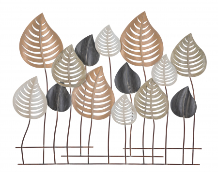 Decoratiune de perete Otip -A-, Fier, Multicolor, 106x6x88 cm [4]