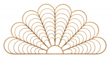 Decoratiune de perete PANAMA, Maro, Fier, 80x160x2 cm [1]