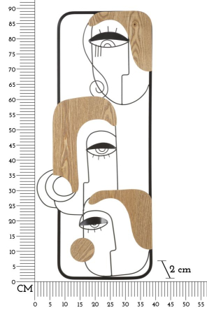 Decoratiune de perete Picasso 38x2x89,5 cm [5]