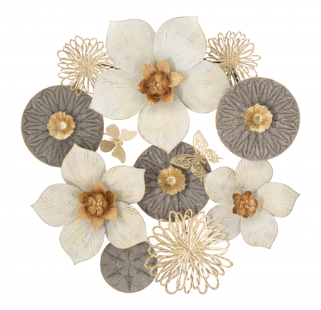 Decoratiune de perete Ridy, Fier, Multicolor, 74x72.4x7 cm [4]