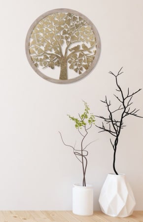 SALE % - Decoratiune de perete TREE (cm) Ø 80X2,5