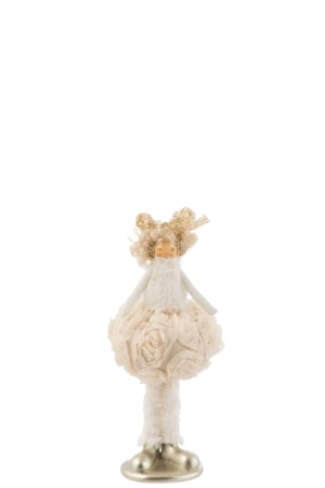 CADOURI - Decoratiune Fetita, Textil, Auriu, 13x13x29.5 cm