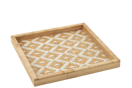 Decoratiune, Fibre naturale, Natural, 50x50x4.5 [4]