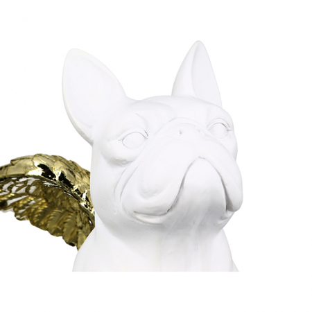Decoratiune Flying Bulli rasina, alb/auriu, 25x14x20 cm [4]