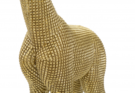 Decoratiune Giraffe, Rasina, Auriu, 40x19.8x8 cm [2]