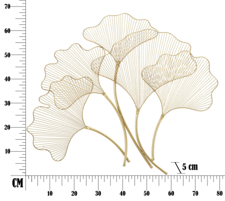 Decoratiune, Glam leaf 79x5x68 cm [5]