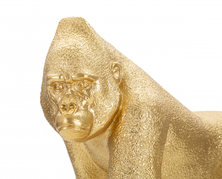 Decoratiune Gorrilla, Rasina, Auriu, 21.8x29.7x11.5 cm [2]