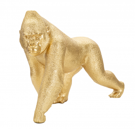 Decoratiune Gorrilla, Rasina, Auriu, 21.8x29.7x11.5 cm [3]