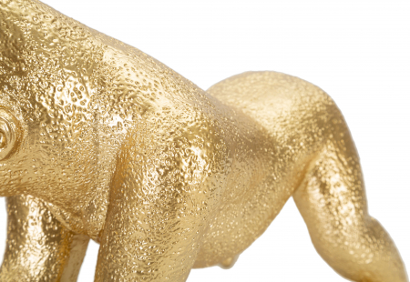 Decoratiune Gorrilla, Rasina, Auriu, 22.8x24.3x13.9 cm [1]