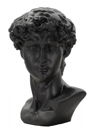 Decoratiune Head, Rasina, Negru, 60x44x35.5 cm [5]