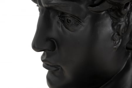 Decoratiune Head, Rasina, Negru, 60x44x35.5 cm [3]