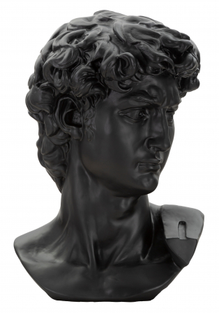 Decoratiune Head, Rasina, Negru, 60x44x35.5 cm [6]