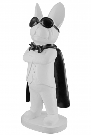 Decoratiune Hero Dog, Rasina, Alb/Negru, 12.5x34x10 cm [3]