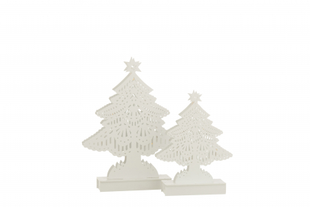 Decoratiune LED, Lemn, Alb , 19x5x28 cm [3]