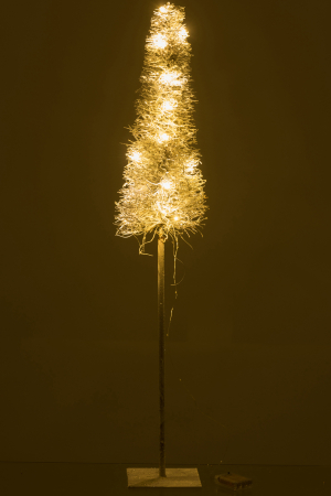 Decoratiune LED, Rachita/bambus, Alb , 18x18x99 cm [2]