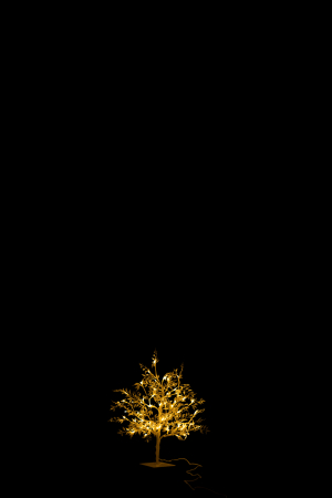 Decoratiune LED, Sticla, Alb , 25x25x56 cm [2]