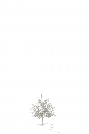 Accesorii - Decoratiune LED, Sticla, Alb , 25x25x56 cm