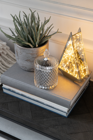 Decoratiune LED, Sticla, Auriu, 15x6x25 cm [3]