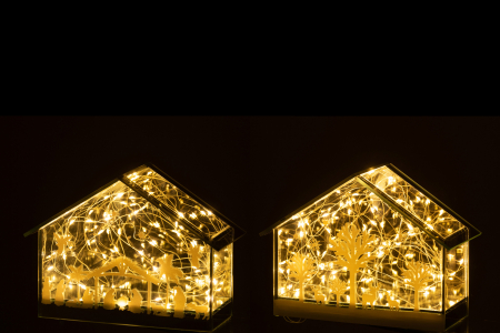 Decoratiune LED, Sticla, Transparent, 22x10x17 cm [2]