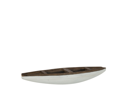 Accesorii - Decoratiune, Lemn, Alb , 37.7x9.3x5.5