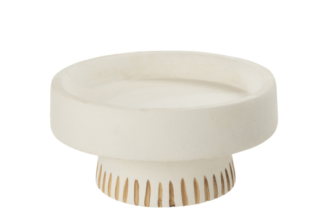 SALE % - Decoratiune, Lemn, Alb , 38x38x17